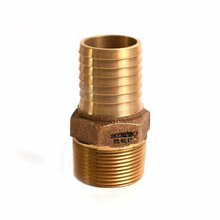 THRIFCO PLUMBING 1-1/4 BRASS INSERT M ADAPTER 6522104